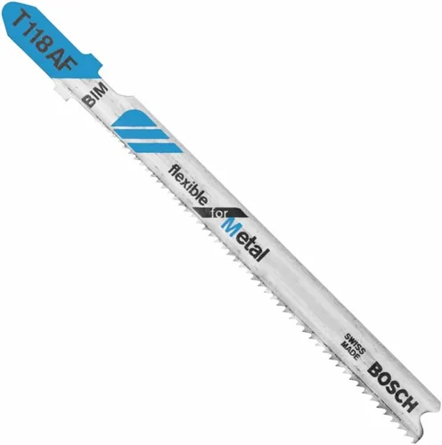 Miniatura 14 de Bosch T118BF 5 piezas de 3-5/8 Pulg. Hojas de sierra de calar con mango en T flexibles para metal