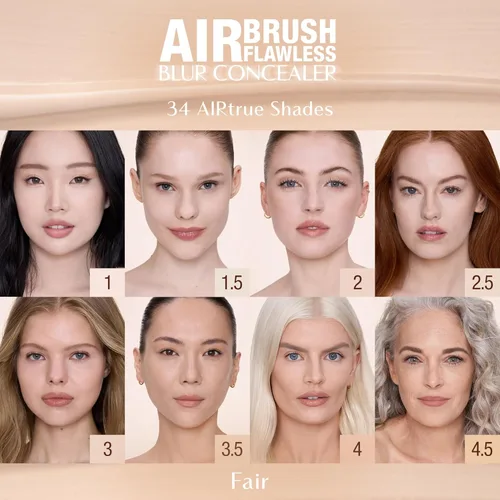 Miniatura 7 de Charlotte Tilbury AIRbrush Corrector de desenfoque impecable – Corrector para ojeras, manchas y más – Hidratante, cobertura completa con un acabado