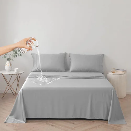 Miniatura 13 de Funda de cama impermeable para perros y gatos, resistente al pelo de las mascotas, funda protectora para cama con tela fina 100% impermeable