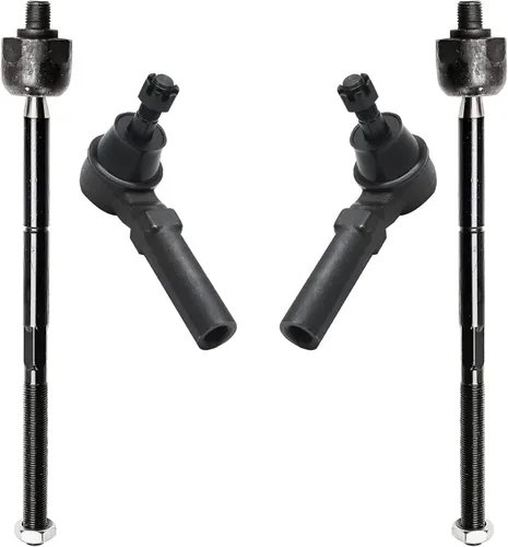 Miniatura 64 de Detroit Axle - 4 barras de acoplamiento delanteras para Kia Forte Koup 14-17, 14-18 Forte Forte5, 4 extremos de barra de acoplamiento exteriores e