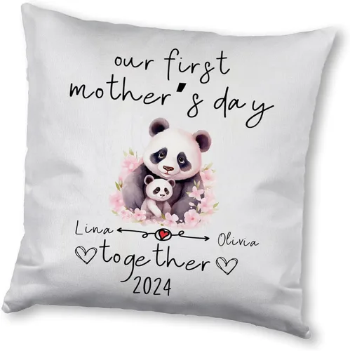 Miniatura 7 de Mother's Day Panda, Personalised Pillow Case Decor for Home, Present for Mom, Grandmother, for Her