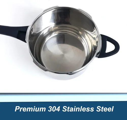 Miniatura 2 de XINFU - Olla a presión de acero inoxidable 304 resistente de 4.2 cuartos de galón para 1-3, modos estándar/rápido, múltiples características
