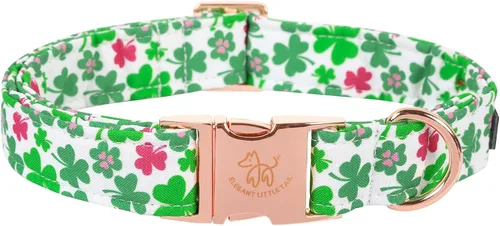 Miniatura 16 de Elegant Little Tail - Collar para perro de otoño, collar floral naranja duradero para perros medianos, ajustable para mascotas macho o hembra