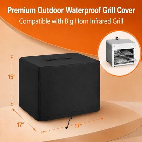 Miniatura 2 de Cubierta de parrilla para parrilla de gas infrarrojo portátil al aire libre, 600D resistente a la intemperie, cubierta protectora para parrilla