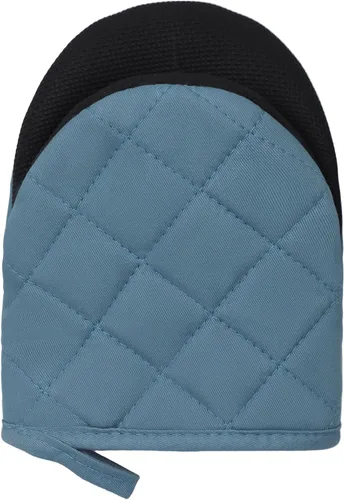 Miniatura 6 de Guantes cortos para horno, resistentes al calor, 500 °F, guantes de cocina con agarre de silicona, antideslizantes para hornear, parrilla, barbacoa