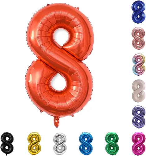 Miniatura 128 de YPSelected Globo grande de 32 pulgadas de helio con números 0-9 de papel de aluminio azul para cumpleaños, bodas y fiestas (Azul, 3)