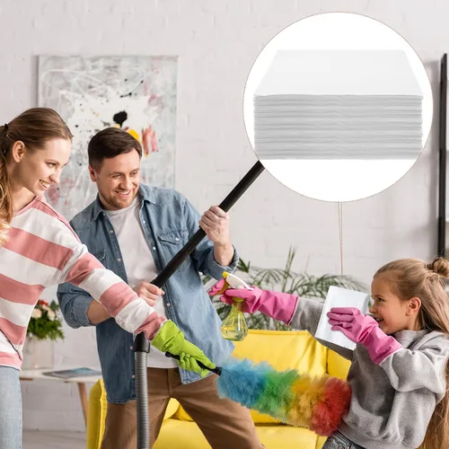 Miniatura 7 de Tranqun 100 paños de limpieza de microfibra desechables a granel de 12 x 12 pulgadas, paños sin pelusas, no abrasivos, trapos de limpieza