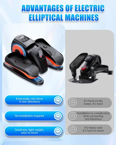 Miniatura 6 de Putnen Under Desk Elliptical Machine, Electric Elliptical Leg Exerciser for Seniors with 12 Adjustable, Portable Quiet Elliptical Exercise Machine
