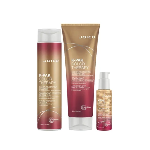 Joico K-PAK Color Therapy Color-Protecting Set | For Color-Treated Hair | Boost Shine | Improve Elasticity | Repair Breakage | Rebuild Damaged Hair