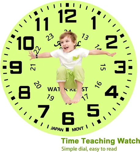 Miniatura 6 de Reloj analógico para niños y niñas, impermeable, deportivo, para exteriores, analógico, para niños de 3 a 12 años