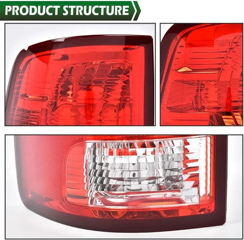 Miniatura 7 de GRAND ORANGE Conjunto de luces traseras para Dodge Ram 1500 2009-2018; compatible con Dodge Ram 2500 2010-2018, luces traseras del lado