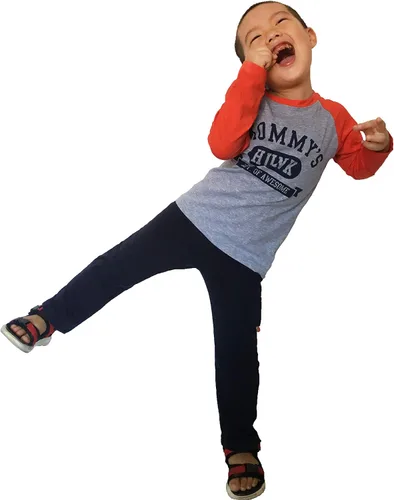 Miniatura 3 de Conjunto unisex de algodón de 2 piezas de camisa y pantalones de manga larga para niños pequeños
