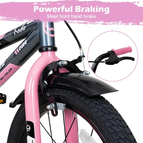 Miniatura 2 de WEIZE Kids Bike, 16 Inch Children Bicycle for Boys & Girls Ages 4-7 Years Old, Rider Height 41-53 Inch, Adjustable Seat & Handlebars, Coaster Brake