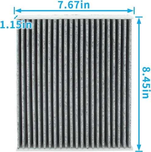 Miniatura 2 de Filtro de aire de cabina con carbón activado, paquete de 2 reemplazos CF12157 87139-0E040 compatible con Lexus ES250 ES300h ES350 NX250 NX350H