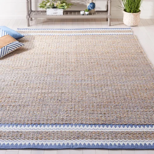 Miniatura 11 de SAFAVIEH Colección de fibra natural - Alfombra decorativa de 2 x 3 pies, color natural y negro, hecha a mano de yute rústico costero, ideal