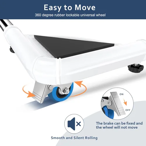 Miniatura 3 de SPACECARE Soporte para Mini Nevera Mueble Dolly Rodillo Móvil con 4 Ruedas con Seguro-Base Ajustable Soporte para Refrigerador Lavadora Carrito