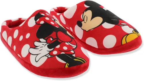 Miniatura 3 de Disney Mickey and Minnie Mouse - Pantuflas de lunares para mujer adulta