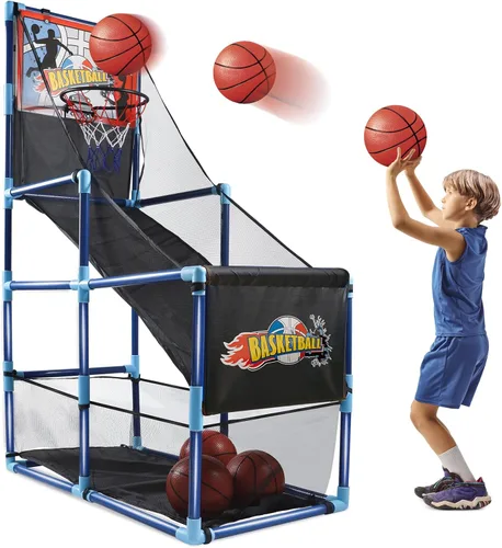 OCHIDO Juego de baloncesto arcade con 4 pelotas, para niños de 3, 4, 5, 6, 7, 8, 9, 10 años y más, para niños de 3 a 5,6 a 8 años, 8 a 10 años
