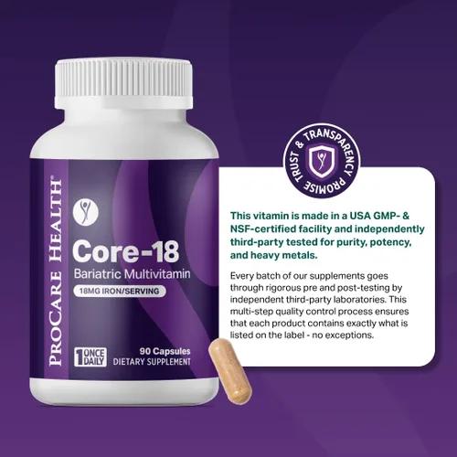 Miniatura 7 de ProCare Health Multivitamínico bariátrico con 18 mg de hierro (suministro de 3 meses) vitaminas posoperatorias pacientes de cirugía bariátrica