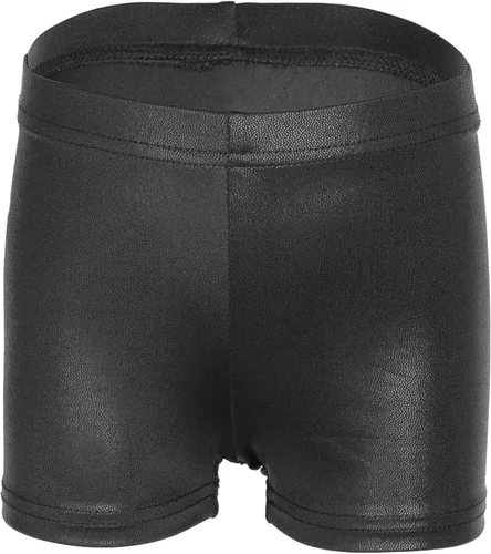 Miniatura 2 de iLover Pantalones cortos de gimnasia atlética para niñas de color sólido