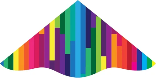 X Kites DLX Delta Nylon Kite, 42 Inch Wide Delta Kites