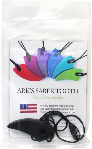 Miniatura 9 de ARK - Collar masticable con dientes de sable para niños y adultos sensoriales para autismo, TDAH, SPD, ansiedad, collar sensorial masticable