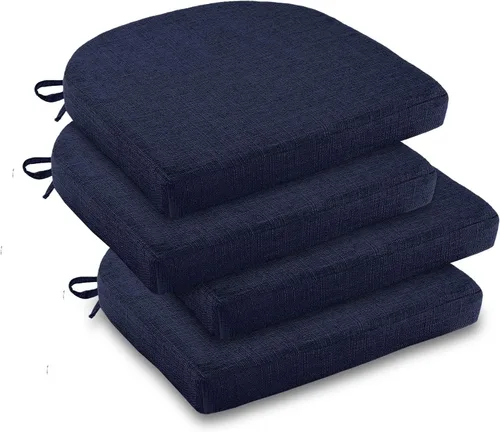Miniatura 21 de downluxe Cojines para sillas de interior para sillas de comedor, almohadillas de espuma texturizadas suaves y cómodas para sillas de cocina