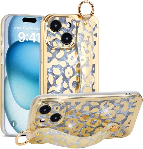 Miniatura 8 de Funda para iPhone 13 Pro Max con función atril para Apple iPhone 13 Pro Max de 6.7 pulgadas (patrón de piel de leopardo)
