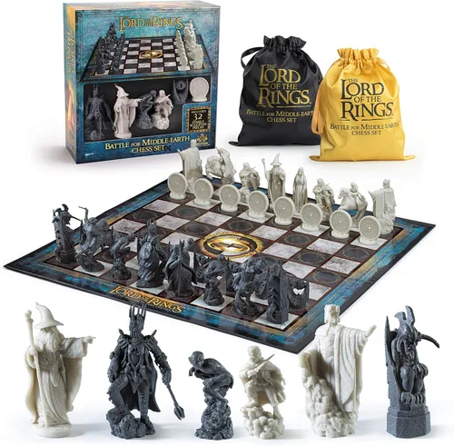 The Noble Collection Juego de ajedrez El Señor de los Anillos: Batalla por la Tierra Media