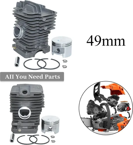 Miniatura 2 de Kit de pistón de culata de 1.929 in para STIHL MS390 MS310 MS290 029 039 MS 390 310 290 Motosierra piezas 11270201216