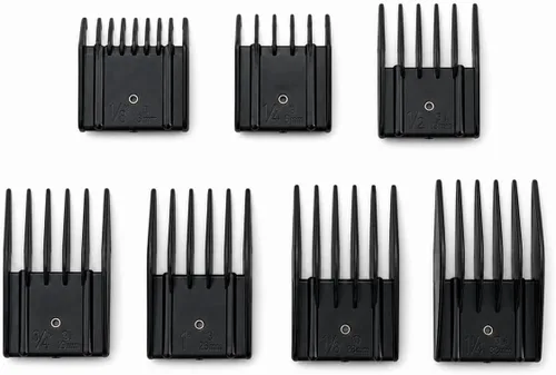 Miaco Juego de 7 piezas de guardia universal para cortapelos compatible con Clippers Oster Classic 76, Oster A5, Andis AG, Andis BG, Wahl Senior
