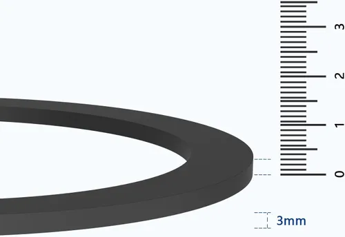 Miniatura 6 de KONE - Anillos de sello de junta para colador de fregadero, paquete de 4 arandelas y tuerca de bloqueo para desagües de fregadero de cocina de 3-1/2
