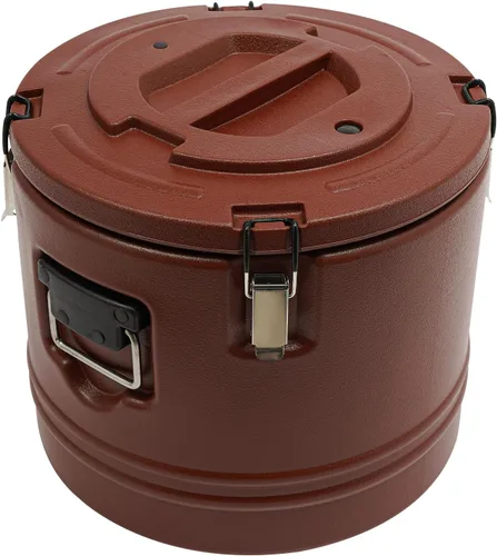 Miniatura 10 de Contenedor de sopa aislado de 7.9 galones, calentador de alimentos comerciales para alimentos calientes y fríos, caja caliente para catering, Rojo