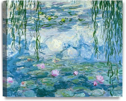 Miniatura 23 de Pinturas clásicas mundiales de Claude Monet Impresión giclée sobre lienzo alargado, pieza de galería para colgar y decorar el hogar, The CliffWalk