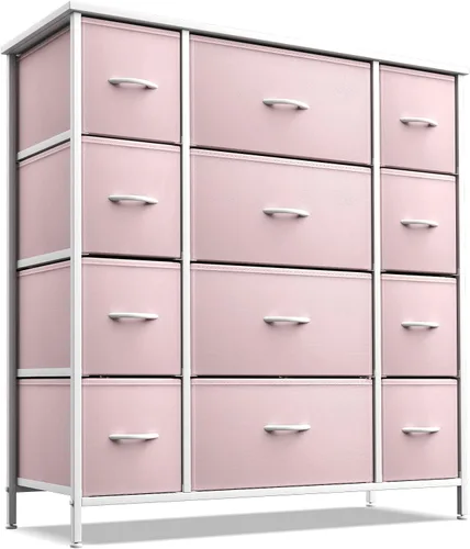 Miniatura 12 de Sorbus - Cómoda para niños con 8 cajones: mueble de almacenamiento en torre para dormitorio, pasillo, armario, organización de oficina, marco