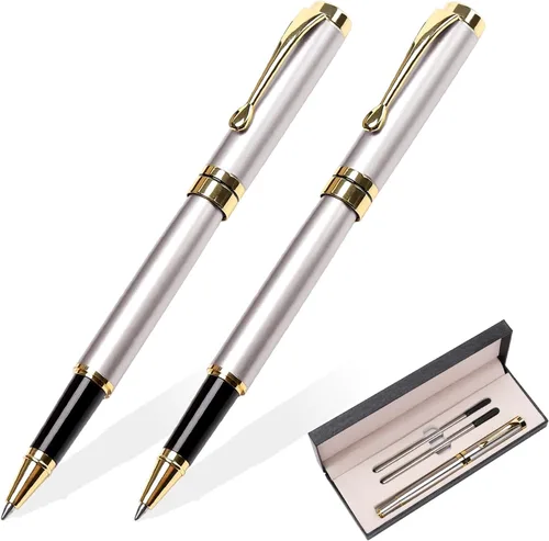 Miniatura 11 de YIVONKA Bolígrafos de lujo, el mejor juego de regalo para hombres y mujeres, profesional, ejecutivo, oficina, bonitos, caja de regalo, bolígrafo 2