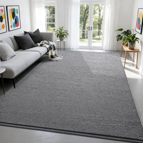 Miniatura 3 de Nuttumico - Alfombras grandes y modernas para dormitorio, sala de estar, alfombra gris de 5 x 7 pies, alfombra de interior de espuma viscoelástica