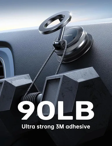 Miniatura 5 de Coolpow【Más Nuevo Soporte Magnético de Teléfono al Vacío para Automóvil Soporte de Montaje【Succión de Vacío Móvil】carmount 2.0 Magsafe Soporte