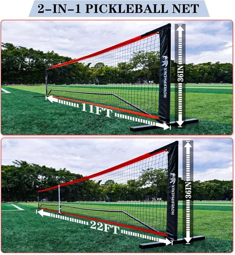 Miniatura 3 de Portable Pickleball Net - 22FT Regualtion Size Pickle Ball Net，Weather Resistant Steady Steel Frame and Carry Bag for Indoor, Outdoor, Driveway