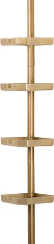 Miniatura 9 de Bath Bliss Organizador de ducha esquinero de tensión de 4 niveles Estantes Ajustable 48"-101" Organizador de baño Bañera y cabina de ducha
