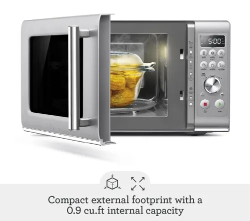 Miniatura 5 de Breville BMO650SIL - Horno de microondas para encimera de cierre suave, color plateado