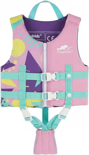 Miniatura 15 de Gogokids Chaleco de natación para niños pequeños, chaleco de natación de alta calidad para niños de 30-40-50-60-70-80 libras, flotadores para niños