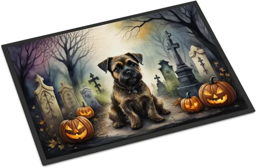Miniatura 61 de Caroline's Treasures DAC2011MAT - Felpudo de Halloween espeluznante con diseño de Beagle, de 18 x 27 pulgadas, para interiores y exteriores