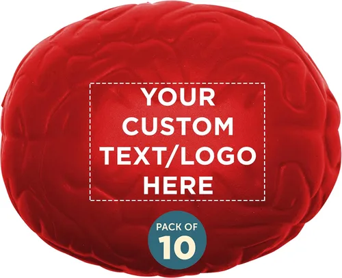 Miniatura 20 de Juego de 50 bolas para apretar el cerebro, paquete personalizado a granel, alivio del estrés, perfectas para tu escritorio, oficina o hogar