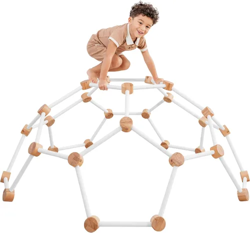 Miniatura 9 de Comfy Cubs Gimnasio de Juego de Madera para Niños Pequeños de 3 a 6 Años - Escalador Montessori para Niños - Juguete de Escalada Seguro que Soporta