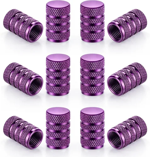 SINGARO 12 tapas de vástago de válvula de neumático, accesorios exteriores de automóvil, cubierta de válvula de aleación de aluminio universal para