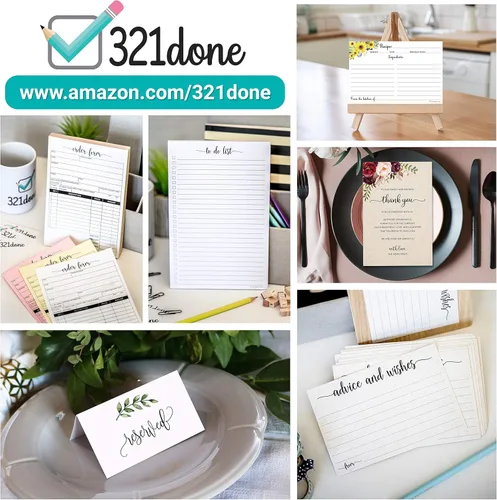 Miniatura 5 de 321Done Advice and Wishes for The New Baby, Made in USA - 4 x 6 bronceado, tarjetas de consejos para juegos de baby shower, papel kraft rústico