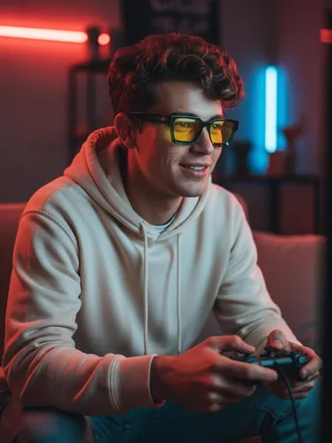 Miniatura 2 de VISOONE Gafas de gamer profesionales con filtro de luz azul con antifatiga y antirreflejos para hombres y mujeres RIVER