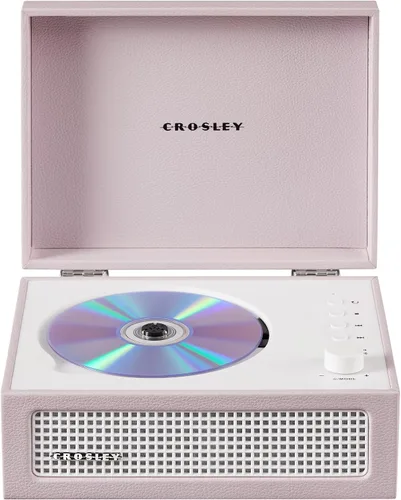 Miniatura 15 de Crosley CR3517A-AM Voyager - Reproductor de CD portátil retro con altavoces estéreo Bluetooth y radio FM, Amythest