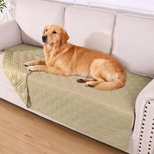 Miniatura 160 de hyha Manta impermeable para perros, manta reversible para cama de mascotas, funda suave para sofá/sillón lavable para perros, fundas impermeables